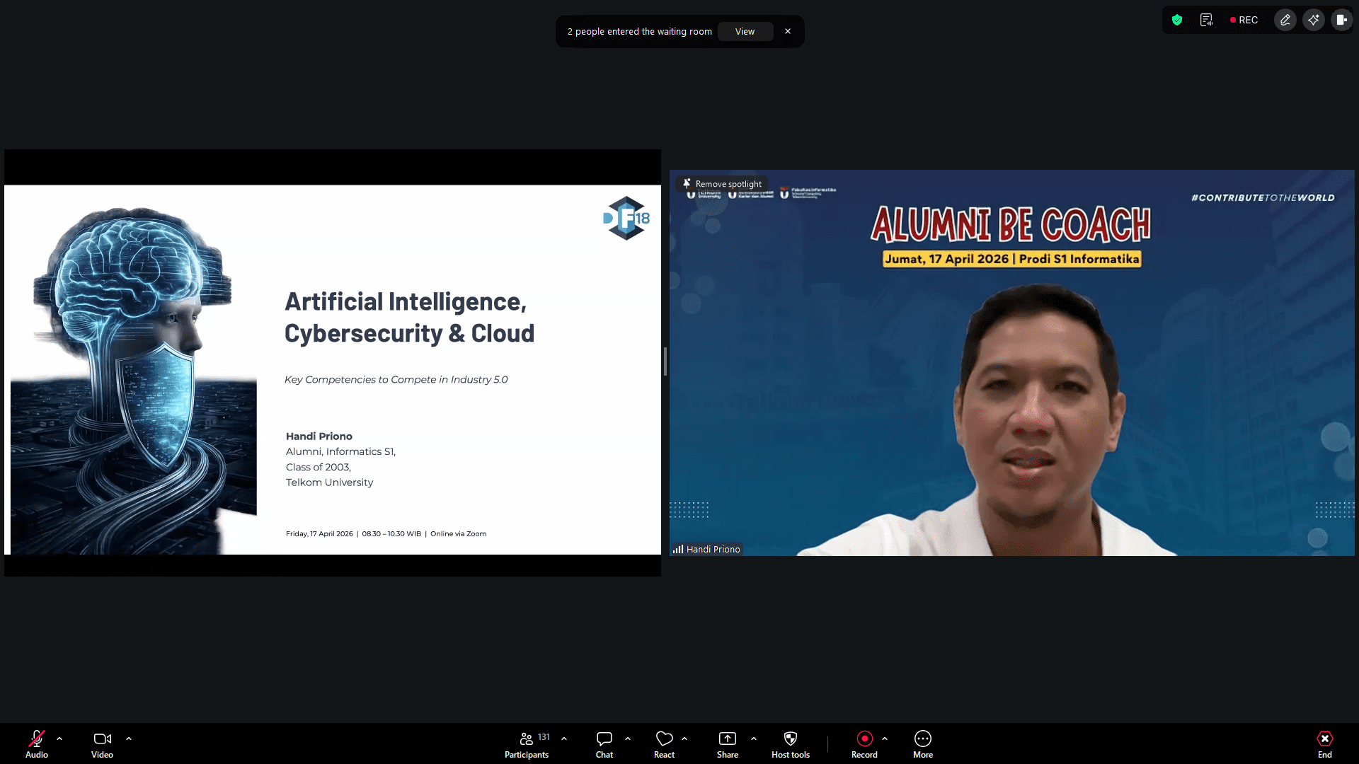 Alumni Be Coach Prodi S1 In formatika – Handi Priono