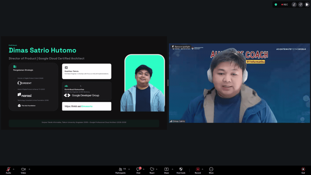 Alumni Be Coach - Prodi S1 Informatika: Dimas Satrio Hutomo